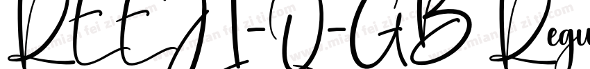 REEJI-Q-GB Regular字体转换